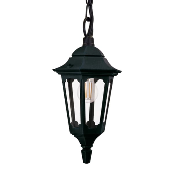Utomhuspendellampa svart E27 60W Parish Elstead
