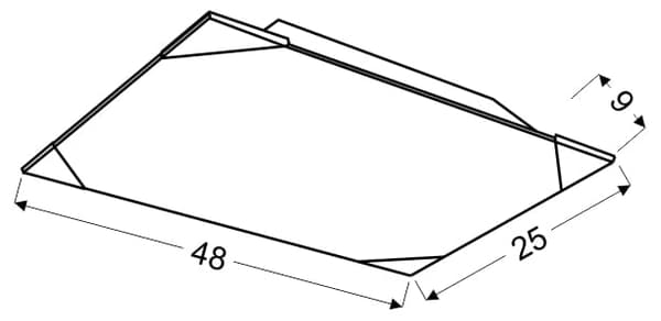 Candellux CEDRA 10-05496 loftlampe sølv