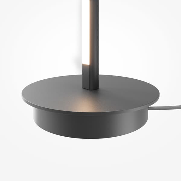Moderne sort gulvlampe med LED-lysstick 14W THIN Maytoni