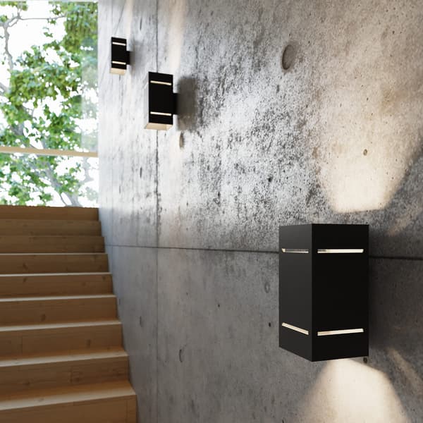 Væglampe BLOCCO Sort Sollux Lighting SL.0478
