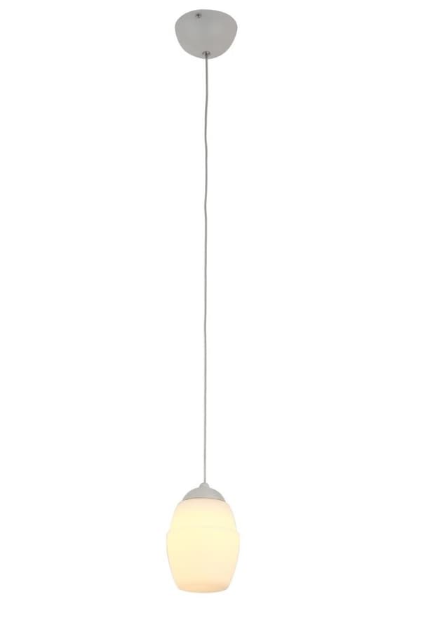 Minimalistisk hvid glas oval LED 5W MULTIE Maxlight pendel