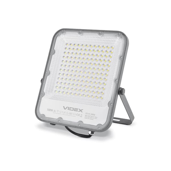 Halogenstrålkastare 100W neutralt ljus 5000K 13000lm IP65 DAVIS Videx