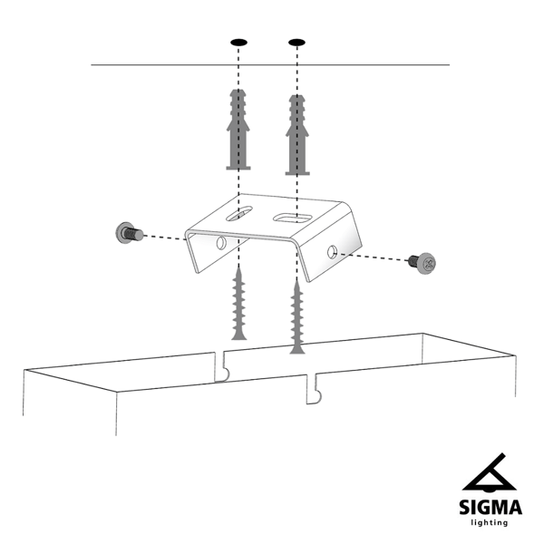 Langstrakt oval guld pendellampe 2-punkts Gondola 2xE27 15W Sigma Lighting