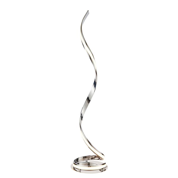 Designer gulvlampe krom LED-bånd 23W ARIA Endon