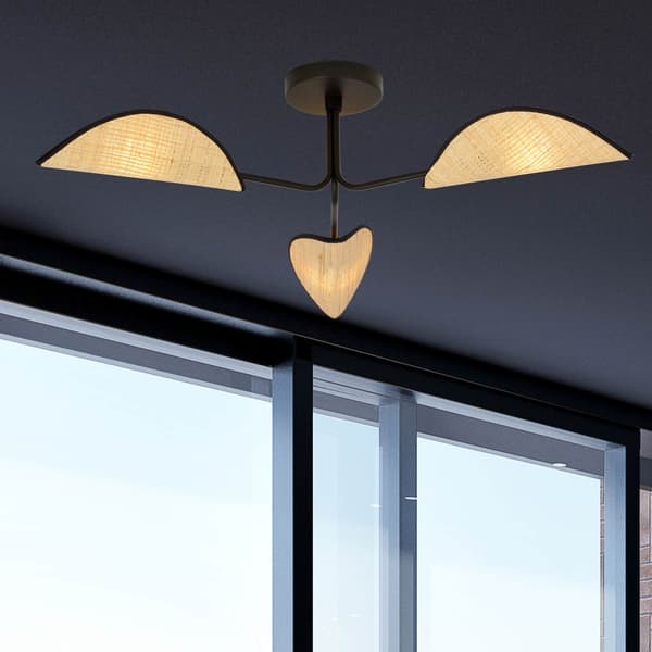 Emibig loftlampe 3xE14 40W GOMEZ 3 RATTAN 1172/3
