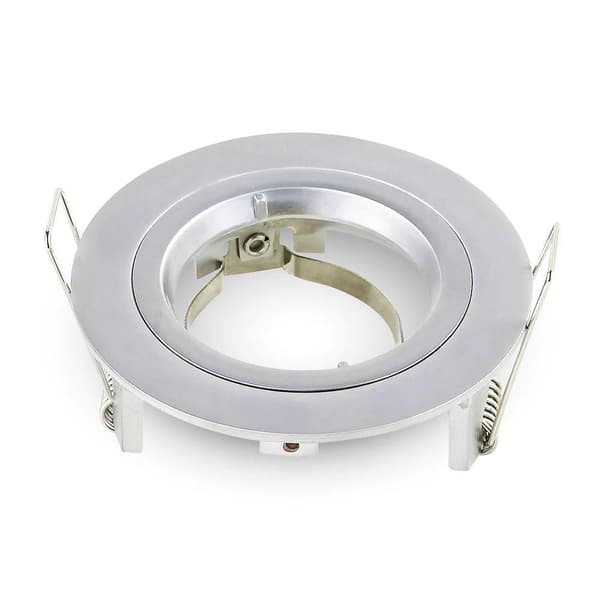 V-TAC GU10 Takspotlight Rund Silvergrå VT-774