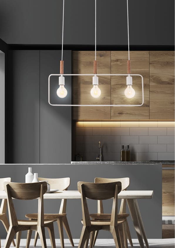 Pendellampe FRAME 3X60W E27 HVID 33-73532 Candellux