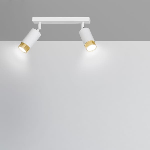 LOFTLAMPE Emibig 2xGU10 30W HIRO 2 WH/GOLD 963/2