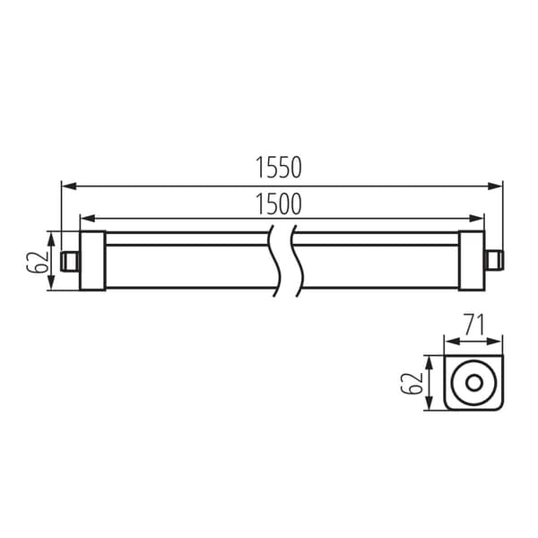 Kanlux STRONG lineær armatur model 33171