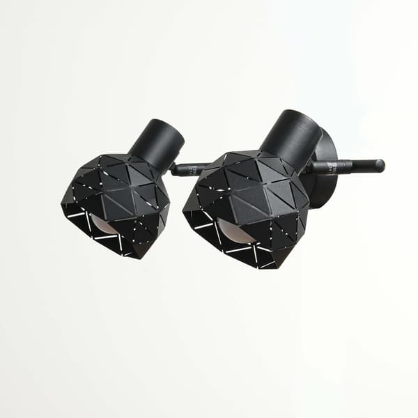 Spot Reus 2xE14 sort LP-8069/2WS BK Light Prestige