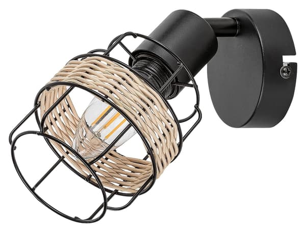 Boho væglampe E14 sort Indiana 5281 Rabalux