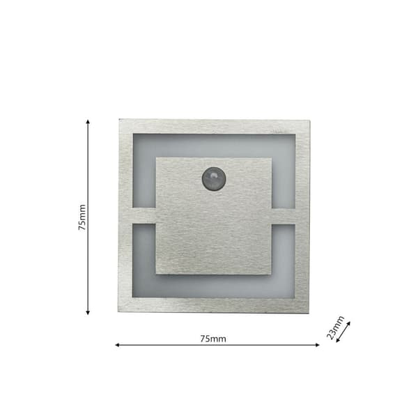Trappelampe med sensor 1x0.6W LED QUADRO EKS1497 Eko-Light
