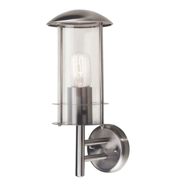 Utomhusvägglampa rostfritt stål E27 60W Bruges Elstead