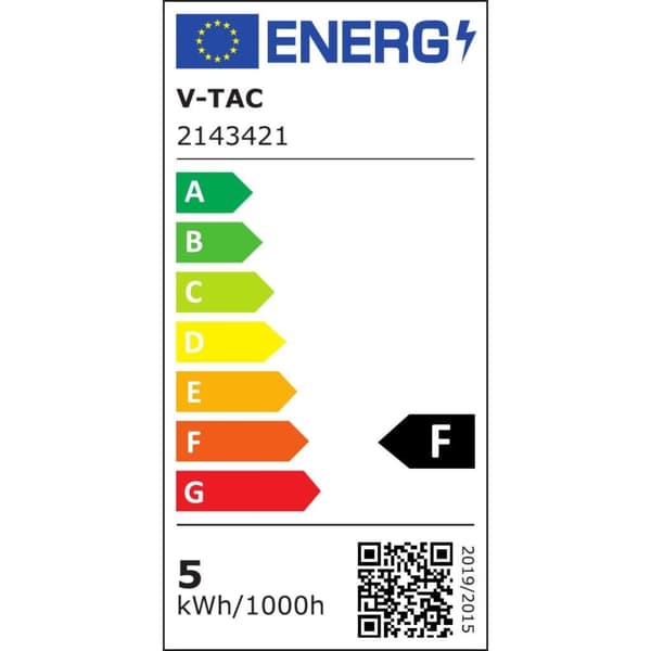 V-TAC LED-pære 4,5W E27 Kerte VT-1821 3000K