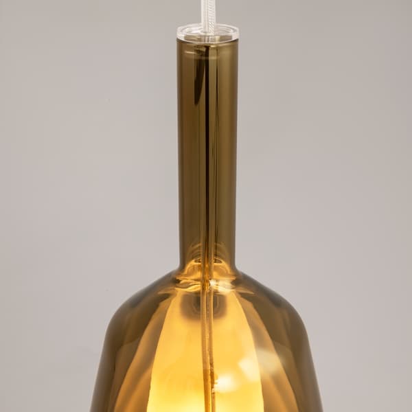 Pendellampe guld glas skærm Duality 1xE27 60W Maytoni