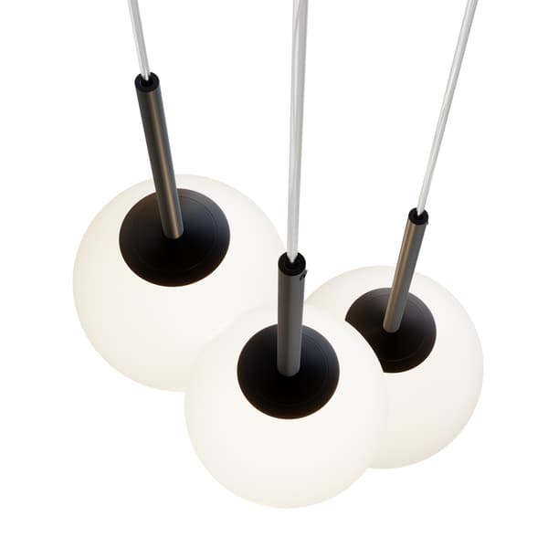 Pendellampe hvide runde skærme Basic form Maytoni MOD321PL-03B