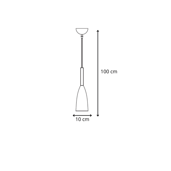 Solin pendel 1xE27 sort/guld LP-181/1P BK/GD Light Prestige