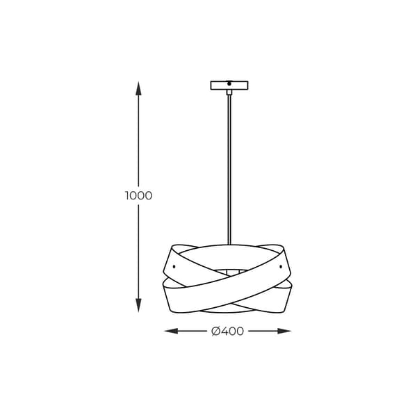 Moderne pendellampe TORNADO 1xE27 Zuma Line 1113