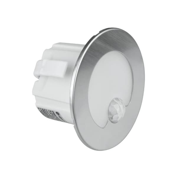 LED-trappbelysning 1.2W med rörelsesensor rund silver DPM
