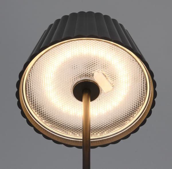 Sort udendørslampe med batteri indbygget LED 2W SUAREZ RL