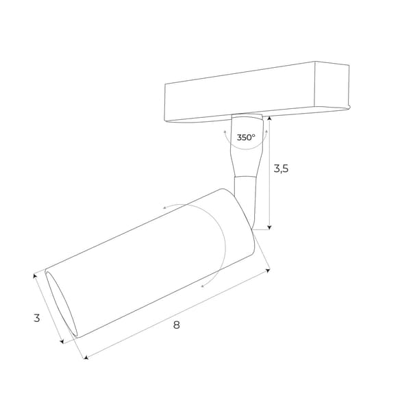 Magnetisk spotlight ZIGBEE LED-system 4.7W 403lm 2700/5000K Maxlight
