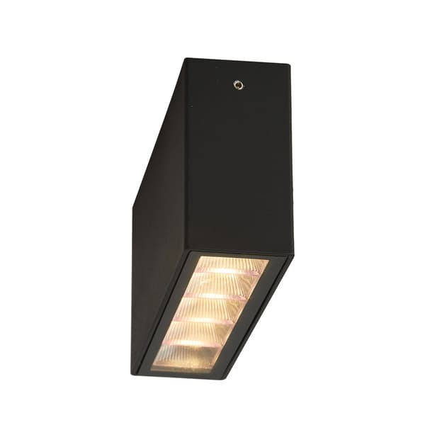 Moderne sort rektangulær udendørs loftslampe LED 5W Forli 4K Italux