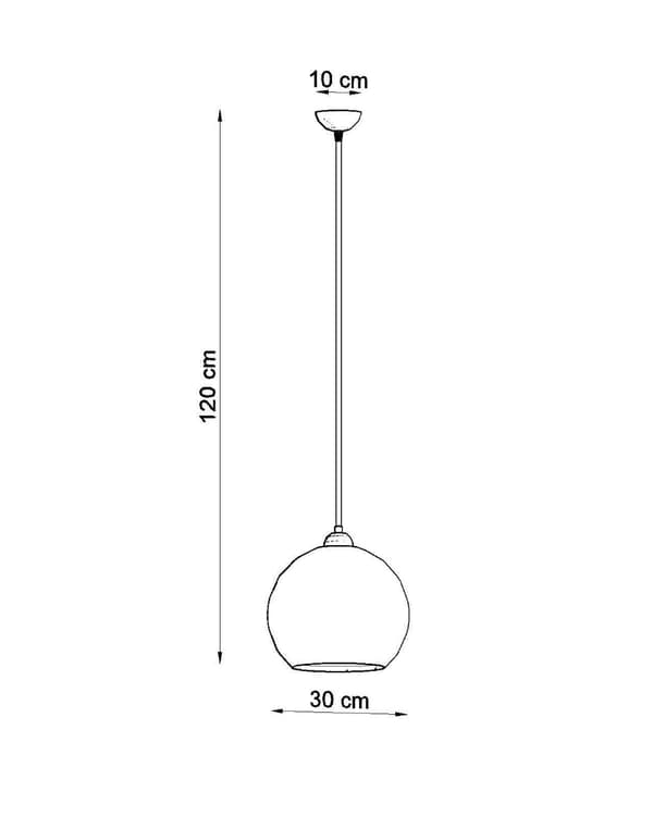 BALL Pendel Champagne Sollux Lighting SL.0249