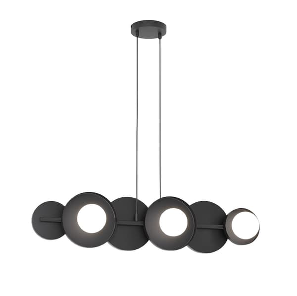 Designer pendellampe sort geometrisk form 6xG9 8W MODEL Emibig