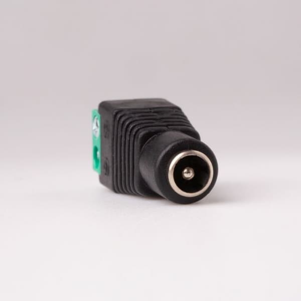 DC 5.5/2.1 stik med hurtigkobling til mono LED-strips Ecolight