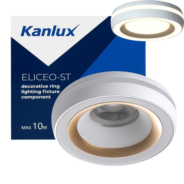 Kanlux ELICEO vit-guld LED-spotlight 35287