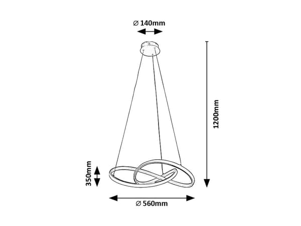 Moderne LED pendellampe 36W CASTIEL Rabalux