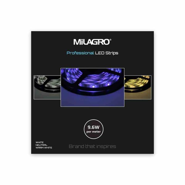 LED-list PRO kallvit 5m 48W Milagro ML4753