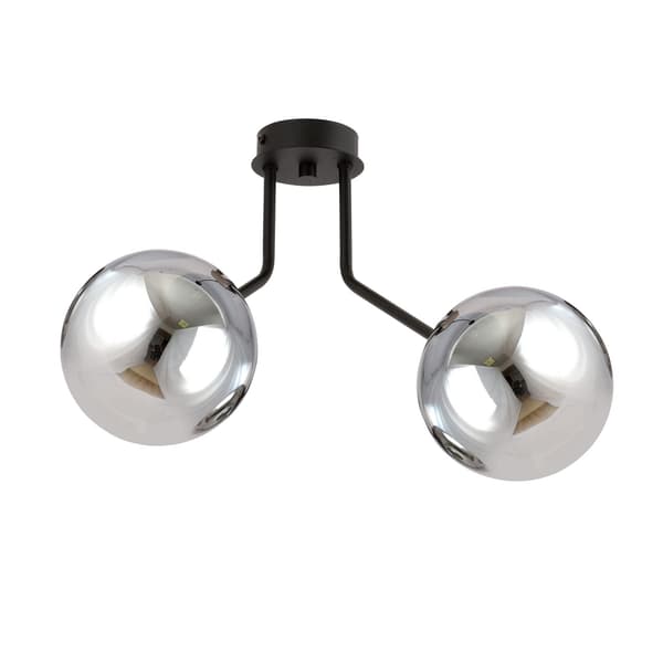 Emibig loftlampe 2xE14 40W NOVA 2 SORT/GRAFIT 1140/2