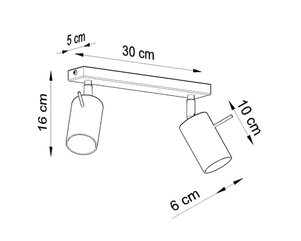 Loftlampe RING 2 Krom Sollux Lighting SL.0728