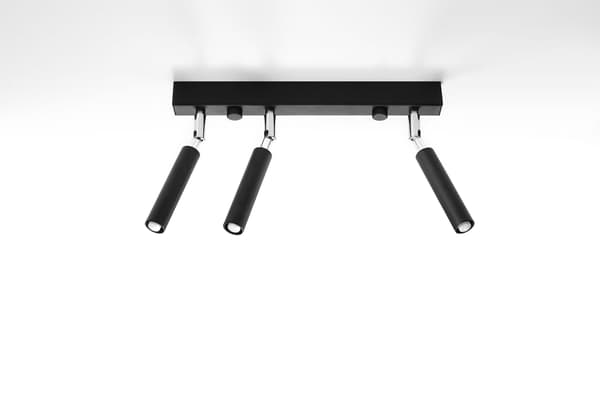 EYETECH 3 musta kattokisko Sollux Lighting SL.0899