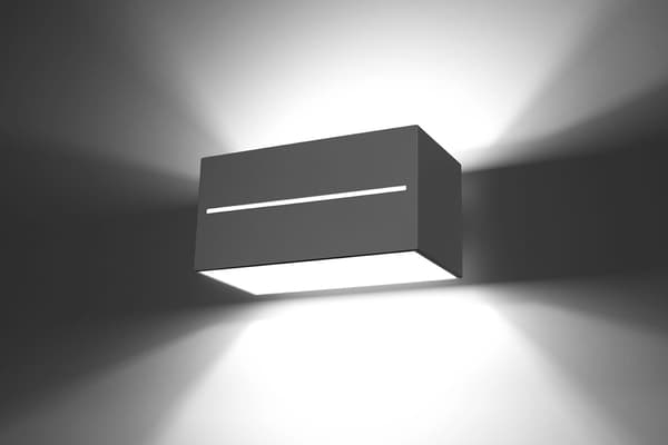 Seinävalaisin LOBO MAXI harmaa Sollux Lighting SL.0529
