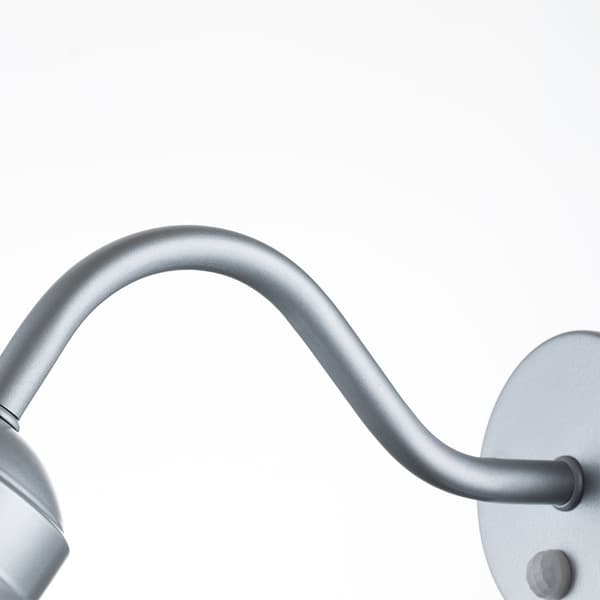 Utomhusvägglampa med sensor silver E27 60W Klampenborg Elstead
