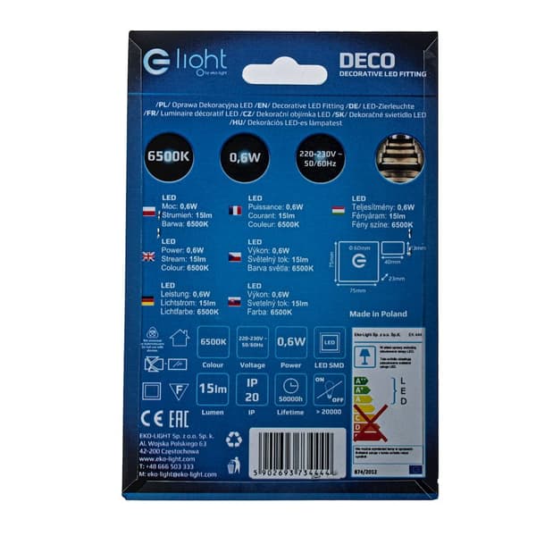 Trappelampe 1x0.6W LED DECO EKS4444 Eko-Light