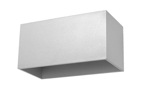 Seinävalaisin QUAD MAXI harmaa Sollux Lighting SL.0526