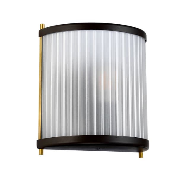 Væglampe bronze mat glas Corona 1xE27 60W Elstead