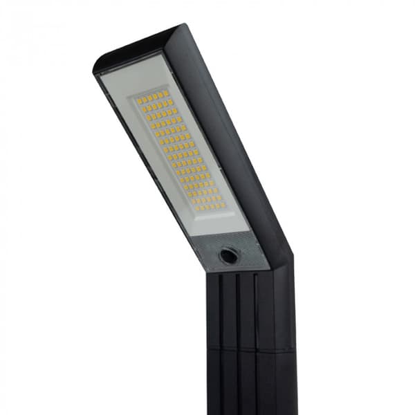 Sort solcellelampe til haven, 2-i-1 LED 1.5W med skumringssensor Ecolight