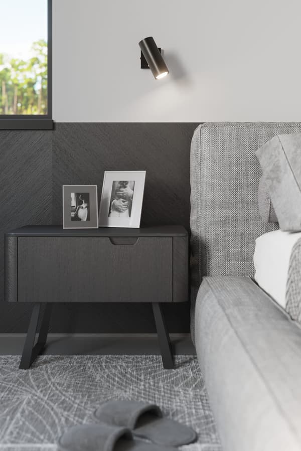 Væglampe DIREZIONE Sort Sollux Lighting SL.0498