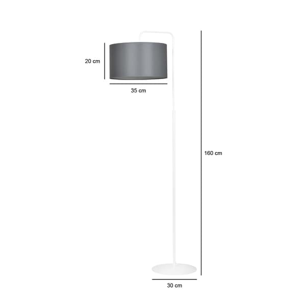 TRAPO LP1 WH GRAY Emibig 573/1 gulvlampe