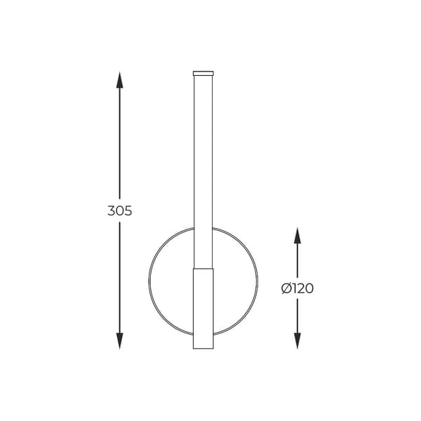 Seinävalaisin LAUTARO LED 3W Zuma Line