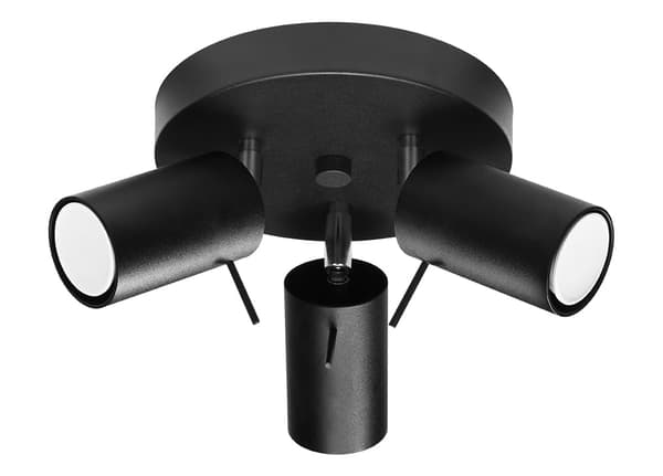 Loftlampe RING 3P sort Sollux Lighting model SL.1016