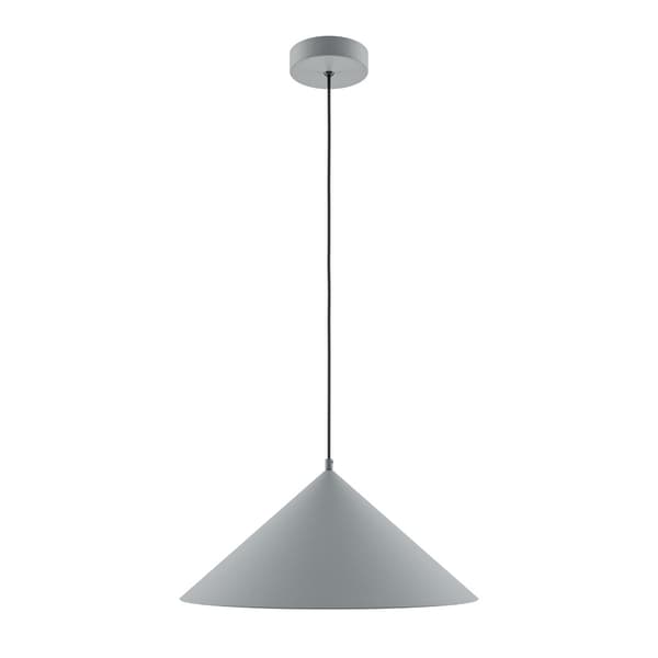 Industriel pendellampe grå konisk skærm 1xE27 40W BASIC COLORS Maytoni
