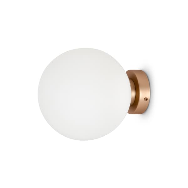 Seinävalaisin valkoinen pyöreä varjostin Basic form Maytoni MOD321WL-01G3