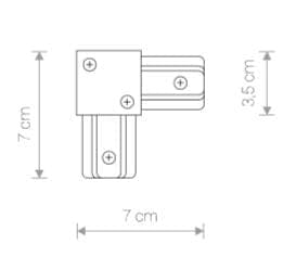Nowodvorski L-FORBINDER SORT 9455