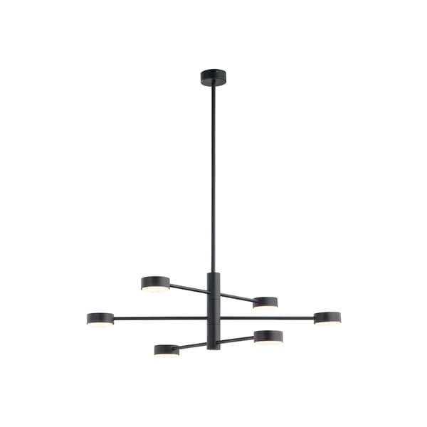 Nowodvorski ORBIT sort, stål 7946 LED pendel lysekrone