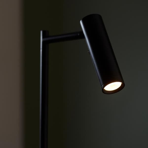 Moderne gulvlampe til læsning mat sort bevægelig LED-spot 4W DEDICATED READER Endon